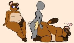 2024 all_fours anal anal_sex animal_crossing anthro anthro_on_bottom anthro_penetrated ass balls bedroom_eyes belly big_belly big_butt biped blue_eyes brown_balls brown_body brown_penis canid canine dipstick_tail doggy_style duo ellipsis erection faceless_character faceless_human faceless_male from_behind_position gay gay_sex genitals heart_symbol hi_res holding_butt human human_on_anthro human_on_top human_penetrating human_penetrating_anthro interspecies leg_markings lidded_eyes looking_at_another looking_at_partner looking_away looking_back looking_back_at_another looking_back_at_partner looking_pleasured male male/male male_penetrated male_penetrating male_penetrating_male mammal markings mascotfucker moobs mouthless multiple_images narrowed_eyes navel nintendo overweight overweight_anthro overweight_male penetration penile penile_penetration penis penis_in_ass raccoon_dog seductive sex side_view simple_background sitting socks_(marking) solo submissive submissive_anthro tail tail_markings tan_background tan_belly tanuki thick_thighs thrusting tom_nook weight_difference wide_hipped_male wide_hips