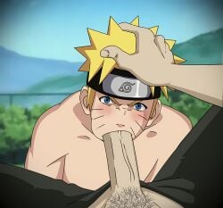 2boys blowjob cock_sucking fellatio gay gninrom head_grap naruto uzumaki_naruto yaoi