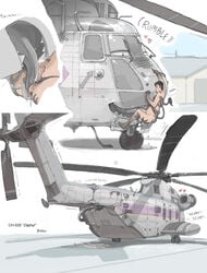 aircraft english_text fellatio female helicopter human human_penetrating living_aircraft living_machine machine male mammal masturbation oral penis precum ratbat sex tentacle text