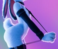 3d_(artwork) anthro armwear ass breasts clothed clothing digital_media_(artwork) disney erect_nipples female hi_res judy_hopps lagomorph legwear leporid lingerie mammal nipples partially_clothed piercing pochemu pubes rabbit scut_tail short_tail side_butt simple_background small_breasts solo tail thick_thighs thigh_highs zootopia