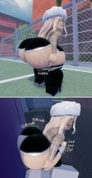 1boy 1girls 3d anon anonymous_male big_butt blonde_female blonde_hair bottom_heavy bubble_ass bubble_butt clothed clothing coraldarkness30 coralrr34 curvaceous curvy curvy_female curvy_figure facesitting fat_ass female female_focus female_only grinding_on_face headwear huge_ass jiggling_ass large_ass light-skinned_female light_skin looking_back male motion_lines penis roblox robloxian rubbing_penis self_upload shiny_skin sitting_on_face sitting_on_person smothering sound_effects sweat teasing thick_ass thick_thighs thighs voluptuous voluptuous_female