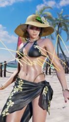 1girls 3d ass azucena_milagros_ortiz_castillo bandai_namco beach big_ass big_breasts breasts brown_eyes brown_hair curvy curvy_female curvy_figure dark-skinned_female dark_skin earrings female female_only hair_ornament huge_breasts latina medium_hair mod namco peruvian peruvian_female pose seductive solo standing sweat tanned tekken tekken_8 thick_thighs video_game_character voluptuous voluptuous_female wide_hips