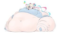 1girls big_breasts chouzetsusaikawa_tenshi-chan huge_ass huge_belly immobile morbidly_obese needy_girl_overdose o-bisu peace_sign ssbbw thick_thighs wide_hips wink winking_at_viewer