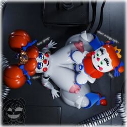 3d animatronic big_breasts bow bow_in_hair bow_ribbon breasts circus_baby circus_baby_(fnaf) circus_queen_(justaperson) clown clown_girl crown dickgirl female_penetrated five_nights_at_freddy's five_nights_at_freddy's:_sister_location futa_on_female futa_penetrating futa_penetrating_female futanari gigantic_breasts ginger ginger_hair huge_breasts justaperson_queendom massive_breasts orange_hair plush plush_princess_(justaperson) plushie plushophillia pussy red_hair robot robot_girl scrapkill sister_location solo solo_futa tiara vagina vaginal_insertion vaginal_penetration vaginal_sex white_skin white_skin_(monochrome)