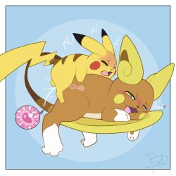 1:1 alolan_form alolan_raichu balls blush bodily_fluids closed_eyes cum cum_inside cumshot curling_toes doggy_style duo ejaculation feet female feral floating flowerbud from_behind_position generation_1_pokemon generation_7_pokemon genital_fluids genitals half-closed_eyes hi_res impregnation looking_pleasured male male/female narrowed_eyes nintendo open_mouth ovum penis pikachu pokemon pokemon_(species) regional_form_(pokemon) sex size_difference smaller_male sperm_cell tapering_penis x-ray_view