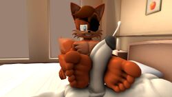 2boys 3d 3d_(artwork) 5_toes amadeus_prower anon anonymous_character anonymous_male anthro archie_comics bed bedroom blue_eyes blue_iris brown_fur canid canine canis cum cumshot ejaculation erection eyepatch faceless faceless_anthro faceless_male feet feet_fetish feet_focus feet_fucking feet_on_penis feet_together fetish foot_fetish foot_focus foot_fuck foot_fucking foot_play footjob foreplay fox furry gay giving_footjob grin maxdistortion nude orgasm outercourse penis smile soles sonic_(series) sonic_the_hedgehog_(archie) sonic_the_hedgehog_(comics) sonic_the_hedgehog_(series) source_filmmaker source_filmmaker_(artwork) two-footed_footjob white_skin yiff