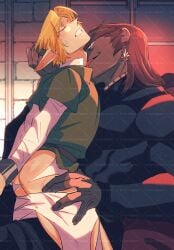 ganondorf ganondorf_(ocarina_of_time) gay interracial link link_(ocarina_of_time) male male/male male_only ocarina_of_time older_man_and_younger_boy rani_grb size_difference the_legend_of_zelda the_legend_of_zelda:_ocarina_of_time twink_and_daddy