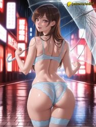 1girls 2025 ai_assisted ai_generated anilvl anime anime_girl anime_style artist_name ass beach_umbrella big_ass big_butt black_umbrella blue_bra blue_umbrella blurry booty bra breast breasts brown_eyes brown_hair bubble_ass bubble_butt bust buttocks chest depth_of_field female ferris_wheel from_behind hi_res high_quality high_resolution highres holding holding_umbrella hydrangea kanojo_okarishimasu lace lace-trimmed_legwear lace_trim large_ass long_hair looking_at_viewer looking_back mizuhara_chizuru oil-paper_umbrella open_mouth panties parasol patreon patreon_username pink_umbrella plump_ass purple_umbrella race_queen rain red_umbrella round_ass shared_umbrella smile solo special_feeling_(meme) stable_diffusion star_(sky) starry_sky sweat thighhighs transparent transparent_umbrella umbrella underwear watermark wet wet_clothes white_umbrella