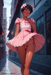 1femboy ai_generated boosty boosty_username crossdressing crossdressing_male cute_male femboy femboy_only girly girly_boy penis pink_dress rpaint sissy small_penis trap wet wet_legs yaoi