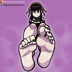 2022 2022s 2d 2d_(artwork) alternate_version alternate_version_available background barefeet barefoot black_clothing black_hair black_hair_female black_nail black_nail_polish black_nailpolish black_nails black_toenail_polish black_toenails blush blushed blushed_face blushing_female close_mouth clothed clothed_female clothing feet feet female female_only fog foggy foggy_background foot_fetish foot_focus footwear footwear_fetish hair hair_ornament hi_res high_resolution long_hair long_hair_female reathroch red_eye red_eyed red_eyed_female red_eyes red_eyes_female sfw smile spy_x_family sweat sweatdrop sweating sweating_female sweaty sweaty_body sweaty_face sweaty_feet sweaty_female sweaty_legs thorn_princess watermark yor_briar yor_forger