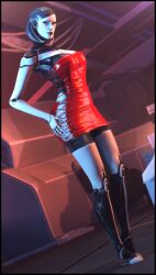 3d 3d_(artwork) edi female female_only foab30 latex latex_clothing lingerie mass_effect robot robot_girl robot_humanoid