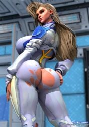 1girls ass ass_focus big_ass blonde_hair cloak_and_dagger dagger_(marvel) dagger_(marvel_rivals) female female_only kazkazuma marvel marvel_rivals tandy_bowen thick_thighs