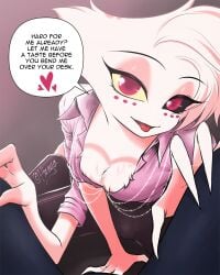 angel_dust_(hazbin_hotel) anthro breasts femboy furry hazbin_hotel tagme