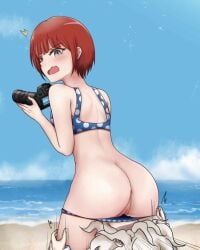 crotch_exposed danganronpa danganronpa_2:_goodbye_despair embarrassed embarrassed_nude_female enf koizumi_mahiru panties_pull panties_pulled_down panties_removed red_hair