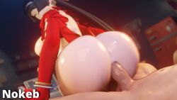 1boy 1girls animated astra_yao bubble_ass bubble_butt cowgirl_position less_than_30_seconds nokeb tagme video zenless_zone_zero