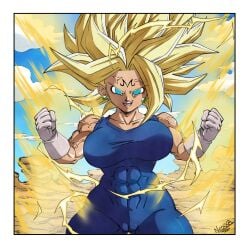 1girls abs ass_visible_through_thighs aura big_breasts blue_eyes bodysuit bouncing_breasts breasts busty cameltoe cleavage coffeenexxa corruption dragon_ball dragon_ball_super dragon_ball_z electricity evil_grin female_only female_saiyan fusion gloves kefla majin_mark mind_control muscular_arms muscular_female muscular_thighs nexxa potara_earrings powering_up skin_thight skin_tight skinsuit skintight skintight_bodysuit spiked_hair super_saiyan_2 takeover thick_thighs thighs thunder_thighs toned_female universe_6 veins veiny_muscles wide_hips