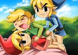 3boys blonde_hair cum cum_in_ass four_swords gay gay_sex link palcomix rear_deliveries selfcest the_legend_of_zelda