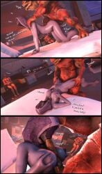 3d alien_boy alien_girl anal_sex ass breast_squeeze breasts cheating comic comic_page doggy_style fellatio foab30 hand_on_belly hand_on_breast happy_sex huge_breasts krogan looking_pleasured mass_effect missionary_position nipples oral quarian sfm size_difference sleeping smile stomach_bulge tali'zorah_nar_rayya titfuck titfuck-blowjob titjob urdnot_wrex wide_hips