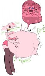 angel_dust_(hazbin_hotel) burp digestion honeycoves tagme vore