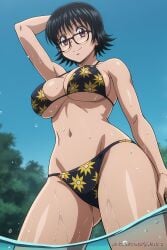 ai_generated aichat beach bikini candid ecchi hunter_x_hunter hxh pinku pinku.ai pinkuai shizuku_murasaki swimming wet_skin