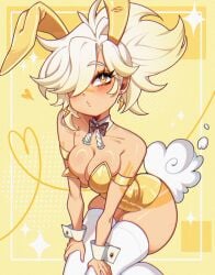 1girls bare_arms bare_chest bare_hands bare_hips bare_shoulders bare_skin bare_thighs blonde_eyebrows blonde_female blonde_hair blonde_hair_female blush blush_face blush_lines blushed_face blushing_at_viewer blushing_face blushing_female bowtie bunny_ears bunny_tail bunnygirl bunnygirl_outfit bunnysuit cleavage collar crystalsugarstars curvaceous curvaceous_body curvaceous_female curvaceous_figure curvaceous_hips curvaceous_thighs curvy curvy_ass curvy_body curvy_female curvy_figure curvy_hips curvy_thighs detached_collar ear_piercing earrings exposed_arms exposed_chest exposed_hips exposed_shoulders exposed_skin exposed_thighs eyebrows_visible_through_hair female hair_over_one_eye hairband hand_on_leg hand_on_own_leg hand_on_own_thigh hand_on_thigh hands_on_legs hands_on_own_legs hands_on_own_thighs hands_on_thighs hourglass_figure knee_socks knees_together kneesocks lean_body lean_figure leaning_forward legs_closed legs_together legwear leotard narrow_waist original original_art original_artwork original_character overknees pierced_ear simple_background skindentation slender_body slender_waist slim_girl slim_waist stockings thigh_highs thighhighs thin_waist topwear white_collar white_legwear white_pupils white_stockings white_thigh_highs white_thighhighs white_wrist_cuffs wide_hips wrist_cuffs yellow_background yellow_bunny_ears yellow_bunnysuit yellow_eyes yellow_eyes_female yellow_hairband yellow_leotard yellow_topwear