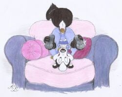 anus bent_over black_tie_(suit) bulge chair clothing feces feet femboy flower food foot_focus formal_wear furniture headstand hi_res holding_food holding_object looking_at_self looney_tunes male mammal mephitid mixed_media pepe_le_pew pillow plant pooping_on_self rose_(flower) rufe_squirrel ruffled_collar scat simple_background skunk solo suit upside-down warner_brothers