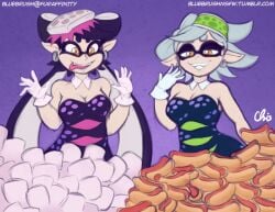 bluebrush callie_(splatoon) hot_dog marie_(splatoon) marshmallow nekocrispy nintendo sequence splatoon stuffing