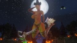 1girls 3d big_breasts blizzard_entertainment blood_elf female halloween kissy_(warcraft) light-skinned_female light_skin morilymory red_hair stockings tattoo thick_thighs voluptuous voluptuous_female warcraft wide_hips witch_hat world_of_warcraft