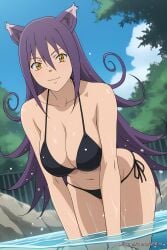 ai_generated aichat bikini blair_(soul_eater) candid catgirl pinku pinku.ai pinkuai sexy soul_eater swimming