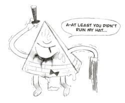 bill_cipher cum gravity_falls triangle wet