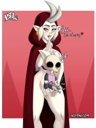 adopted adopted_son adoptive_mother air_handjob big_ass big_breasts blind_peacock_draws_(artist) bone bone_fingers bone_toes boner cloak closed_eyes commission commission_art commissioner_upload cum cum_in_air cumshot cumshot_into_air cumshot_into_nothing demon disney disney_channel earrings eda_clawthorne furry furry_male golden_eyes hand_on_cock hand_on_penis handjob handjob_from_behind handjob_while_in_air handjob_while_sleeping harness harness_only harness_strap king_clawthorne long_nails nsfani pussy pussy_peek red_background ring shushing skull skull_head sleeping sleepy sticking_out_cock sticking_out_penis stroking stroking_cock stroking_penis talking_to_viewer the_owl_house titan_(the_owl_house) waking_up whispering