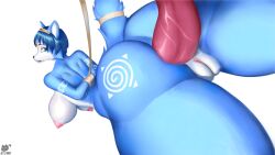 absurd_res anal anal_sex anthro arms_tied big_breasts blue_body blue_fur blue_hair bound breasts digital_media_(artwork) female fur genitals gnida_nsfw hair hi_res krystal_(star_fox) male male/female nintendo nipples penetration penile penile_penetration penis_in_ass pussy solo star_fox tail thick_thighs white_body white_fur