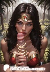 1girls 2025 ai ai_assisted ai_generated artist_name athletic_female badkarmastudio black_hair blue_eyes blush bracers dc dc_comics female femdom fit_female handjob hi_res high_quality high_resolution highres large_penis lasso lasso_of_truth leotard licking licking_penis long_hair looking_at_viewer oral outdoors outside patreon_username penis pov pov_eye_contact self_upload stable_diffusion superhero superheroine sweat sweating sweaty tiara toned toned_female tongue tongue_out watermark wonder_woman wonder_woman_(series)