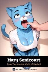 ai_generated hotload-8 mary_senicourt open_mouth patreon the_amazing_world_of_gumball