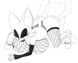 2015 anthro bat big_breasts breasts female fishnets from_behind high_heel_boots high_heels huge_breasts human male mammal penetration platform_heels ravnic rouge_the_bat sex sonic_(series)