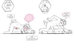 5_fingers 5_toes anal anthro balls bodily_fluids bovid caprine device directional_arrow earbuds electronics empty_bottle feet fingers genital_fluids genitals goat grinding headphones humanoid_genitalia humping hypnosis hypnotic_eyes looking_at_genitalia looking_at_penis male male_only mammal masturbation mind_control nude penis pillow pillow_humping potion precum quiff_(hairstyle) slide slim solo speech_bubble tail text thought_bubble toes tongue tongue_out transformation_by_substance transformation_potion transformation_through_technology valken_holmes zandriel_(storytale)