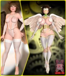 3d 3d_(artwork) angel angel_wings barefoot before_and_after bimbo bimbofication body_modification bondage brainwashed brainwashing dronification high_heels hypnosis ibex-cg ibex_(company) mind_break mind_control modification mutilation nipple_holes oc original original_character servoslut_(ibex) slave transformation visor visor_(eyewear) wings