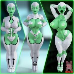 3d 3d_(artwork) amputee aya_(green_lantern) body_modification bondage brainwashed brainwashing dc_comics dcau green_body green_lantern green_lantern:_the_animated_series green_lantern_(series) green_skin high_heels hypnosis ibex-cg ibex_(company) mind_break mind_control modification mutilation servoslut_(ibex) transformation