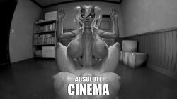 1futa 1girls 3d 3d_(artwork) 3d_render absolute_cinema big_cock black_and_white blender_(software) blowjob doolbum female fortnite fortnite:_battle_royale futa_on_female futa_with_female futanari hope_(fortnite) meme meme_reference nemia_(fortnite) oriphinenilimeho sucking_tip