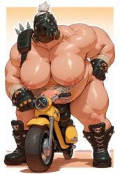 roadhog from overwatch by falsead