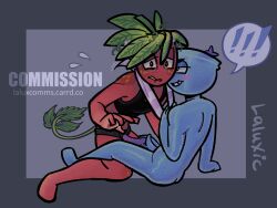 binder commission dandy's_world finn_(dandy's_world) forced_masculinization forcemasc laluxic male/male no_penetration sprout_(dandy's_world) strap-on tentacle_penis transmasc