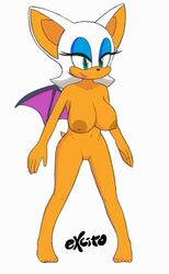 1girls 5_toes animated anthro bat blinking blue_eyeshadow bouncing_breasts breasts brown_areola brown_nipples excito eyelashes female female_only fluid_animation gif humanoid_feet humanoid_hands lipstick mammal membranous_wings nude pink_nails pussy rouge_the_bat sega smile solo sonic_(series) standing tan_skin teal_eyes white_fur wings