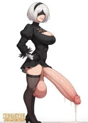 yorha 2b from nier: automata by kadmyrel