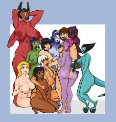 10girls 1:1 1boy 4_eyes 6+girls alien_girl aliens ass_grab attea ben_10 ben_10_omniverse blue_skin cheating cheating_boyfriend completely_nude_female ester_(ben_10) frog_girl green_skin green_skinned_female hands_behind_head harem harem_girls helen_wheels incursean interspecies julie_yamamoto kineceleran kraaho large_breasts lenopan looma_red_wind lucy_mann medium_breasts multiple_girls nude_female purple_skin purple_skinned_female red_skin red_skinned_female revonnahgander rook_shar slime_girl tetramand uncensored uncensored_breasts