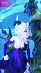 disney elsa_(frozen) forced forced_oral frozen_(film) gangbang goblin nipples penis princess rape rumble_plum slut