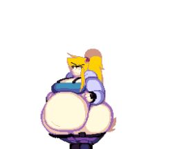 1girls animated belly huge_belly iris_(testtheasshunter21) obese obese_female pixel_art plot_twist testtheasshunter21 thighs transparent_background