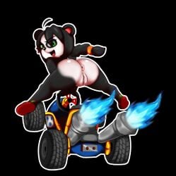 activision anus ass bear casual crash_(series) crash_team_racing_(series) female genitals hi_res kart looking_at_viewer mammal nude oddrich pussy scrabble007 smile spread_legs spreading vehicle yaya_panda