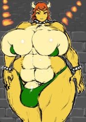 1futa 2016 abs big_bulge big_penis bowser breasts bulge clothed clothing color colored_sketch curvy female_bowser futa_only futanari horns huge_breasts huge_bulge humanoid ineffective_clothing mario_(series) monster_girl mostly_nude musclegut panty_bulge penis penis_bulge sketch solo spiked_bracelet spiked_collar standing strapless super_mario_bros. thick_thighs ukiyadayo wide_hips