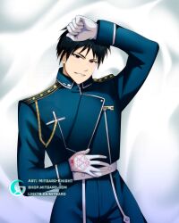 1boy bodypillow dakimakura fullmetal_alchemist male male_only masculine mitgard-knight mitgardstore roy_mustang solo