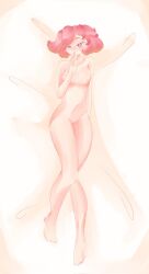 1girls body_pillow_design breasts dakimura doki_doki_literature_club female female_only human marniensfw natsuki_(doki_doki_literature_club) nipples pink_eyes pink_hair solo